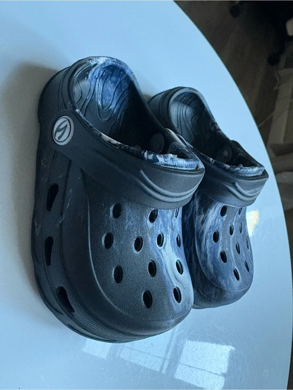 HOBIBEAR Kids Dark Blue Slip-On Water Clogs - Kids Water Shoes